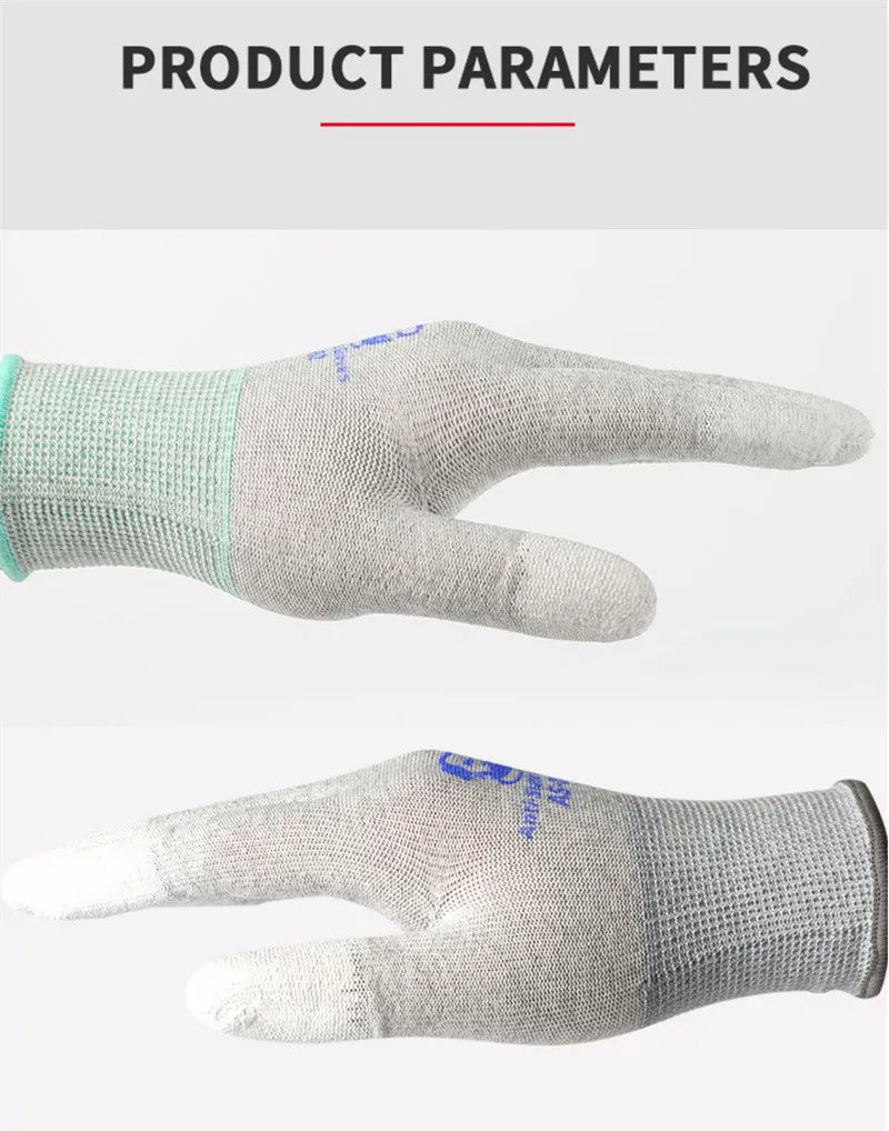 MECHANIC AS02 Elasticity Non-Slip Carbon Fiber Gloves for Phone Electronic Parts Repair Anti-static Protective L/M Size Gloves