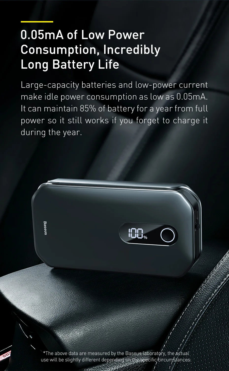 Baseus Portable Car Jump Starter Device Power Bank Emergency 12000mAh High Power 12V Car Battery Booster Auto Starting Device