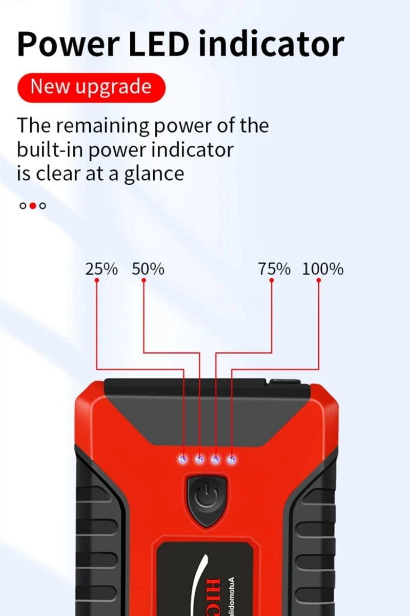 Portable Car Battery Starter Auto Jump Starter 99800mAh 12V Petrol Diesel Car Emergency Booster Start Power Supply for Cars