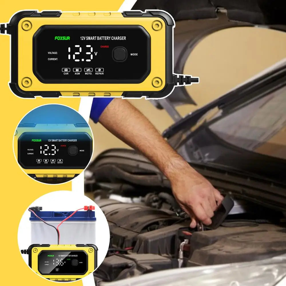 Car Battery Jump Starter Portable Jump Starter For Car Powerful Device With LCD Screen 12V For Automobile Truck Motorcycle
