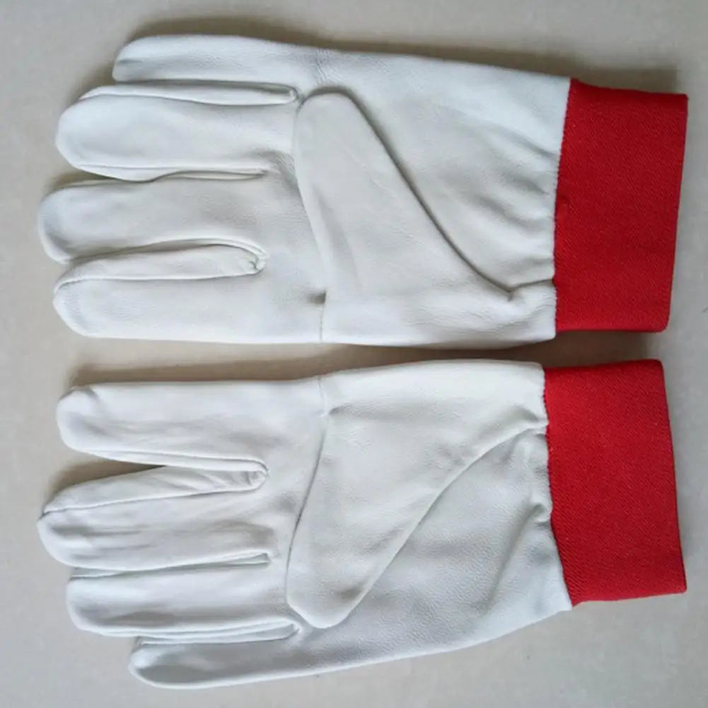 1Pair Mechanic Leather Work Repair Mechanic Gloves Sport Safety Industrial Man Outdoor Working Protective Gloves