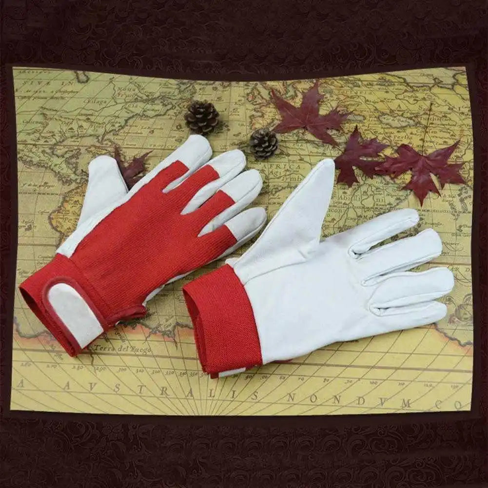 1Pair Mechanic Leather Work Repair Mechanic Gloves Sport Safety Industrial Man Outdoor Working Protective Gloves