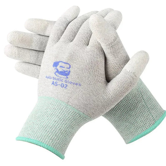 MECHANIC AS02 Elasticity Non-Slip Carbon Fiber Gloves for Phone Electronic Parts Repair  Anti-static Protective  L/M Size Gloves