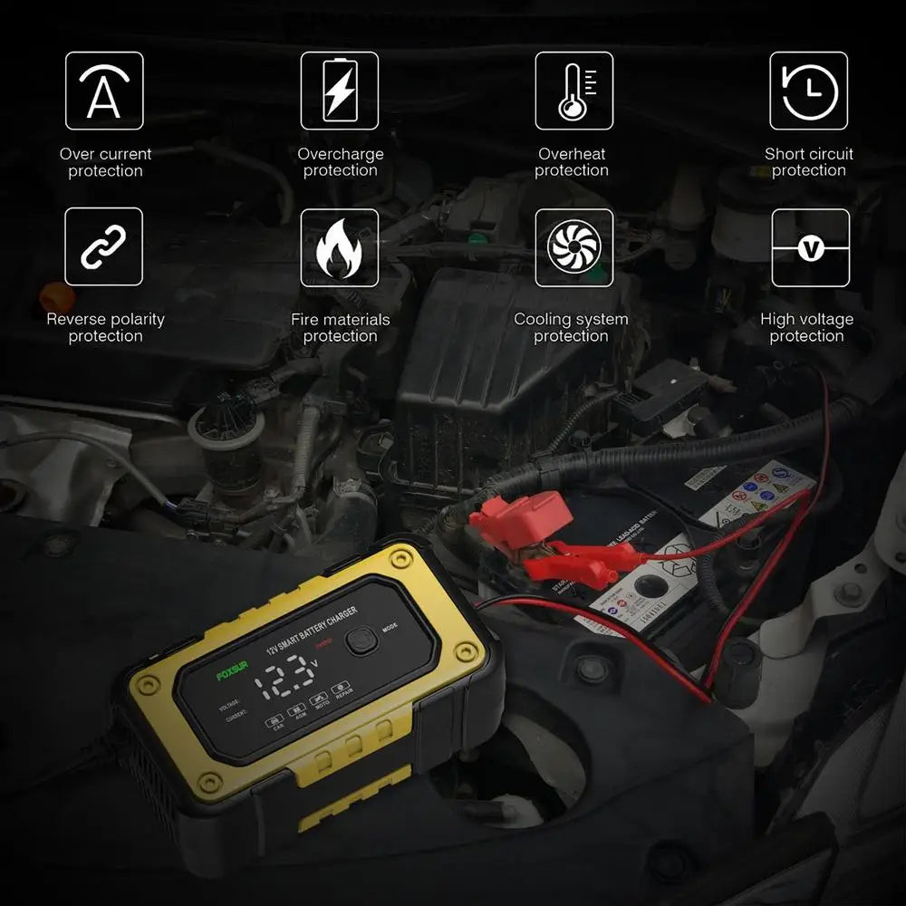 Car Battery Jump Starter Portable Jump Starter For Car Powerful Device With LCD Screen 12V For Automobile Truck Motorcycle