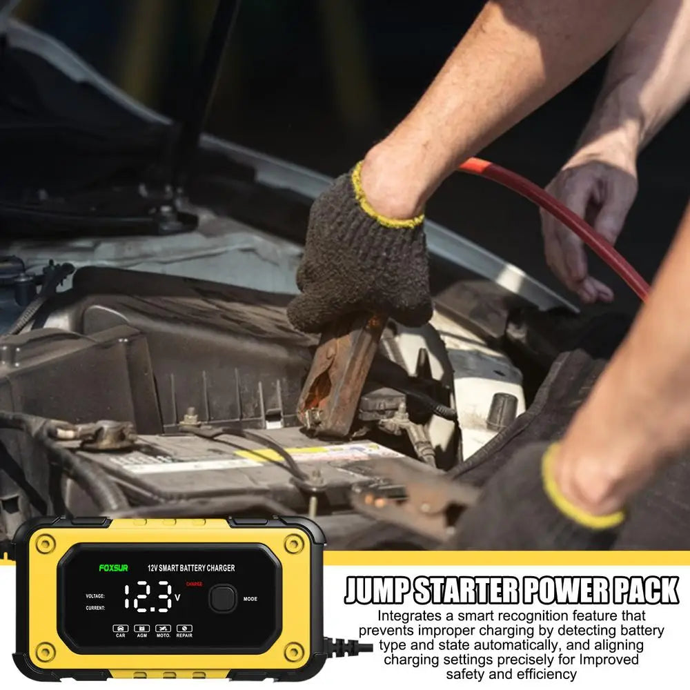 Car Battery Jump Starter Portable Jump Starter For Car Powerful Device With LCD Screen 12V For Automobile Truck Motorcycle