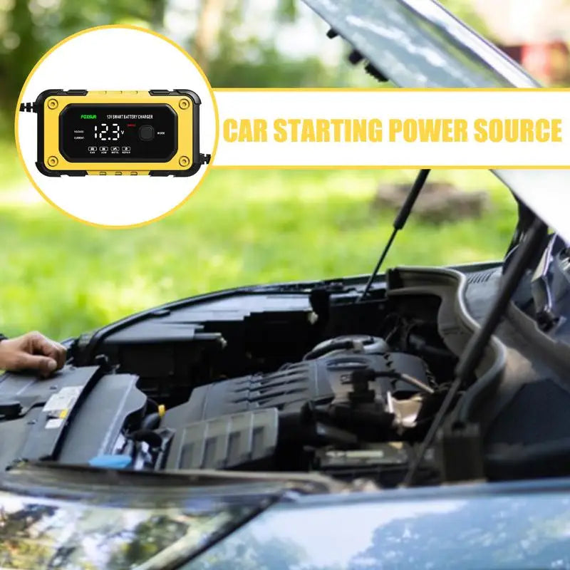 Car Jumper Starter Portable Jump Starter Power Pack Powerful Device With LCD Screen 12V For Automobile Truck Motorcycle Garage