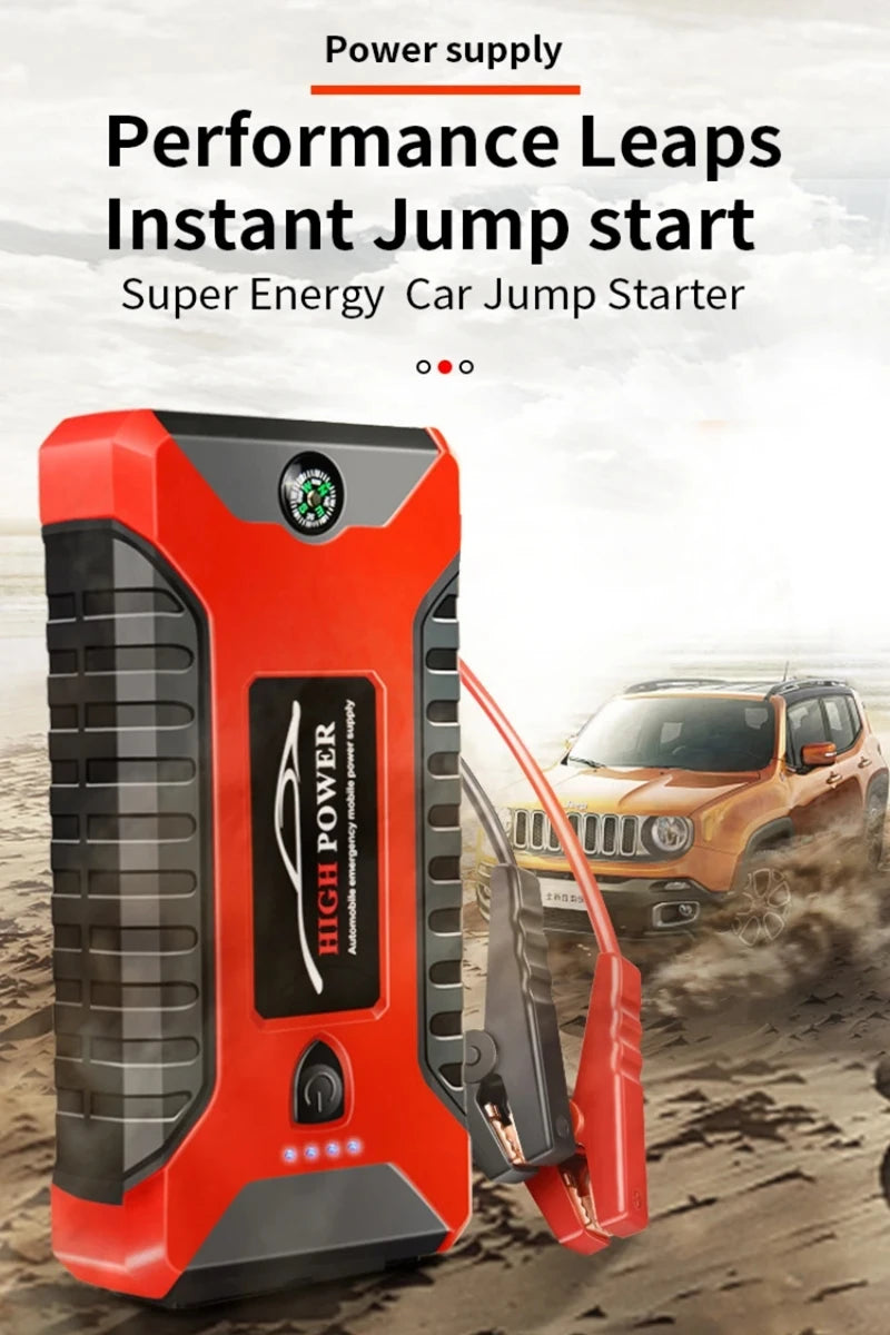 Portable Car Battery Starter Auto Jump Starter 99800mAh 12V Petrol Diesel Car Emergency Booster Start Power Supply for Cars