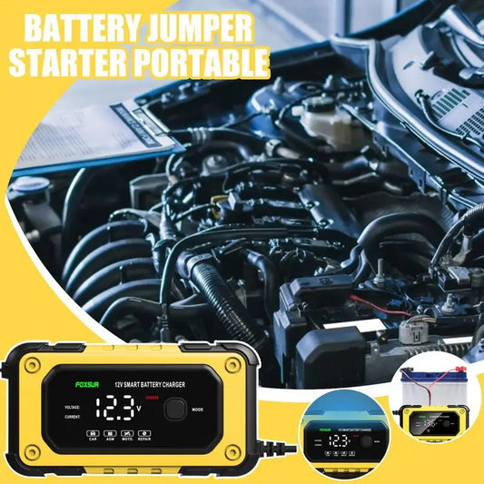 Car Jumper Starter Portable Jump Starter Power Pack Powerful Device With LCD Screen 12V For Automobile Truck Motorcycle Garage